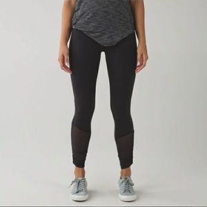 Lululemon LONG mesh adjustable leggings size 4